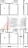PEUGE 425007 Brake Pad Set, disc brake
